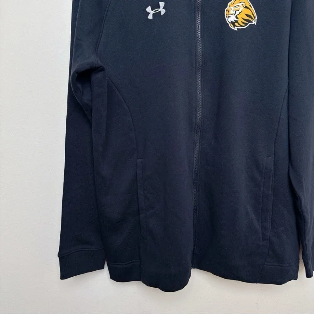 Under Armour Mens Large Cold Gear Hooded Full Zip Micro Fleece Liner Jacket